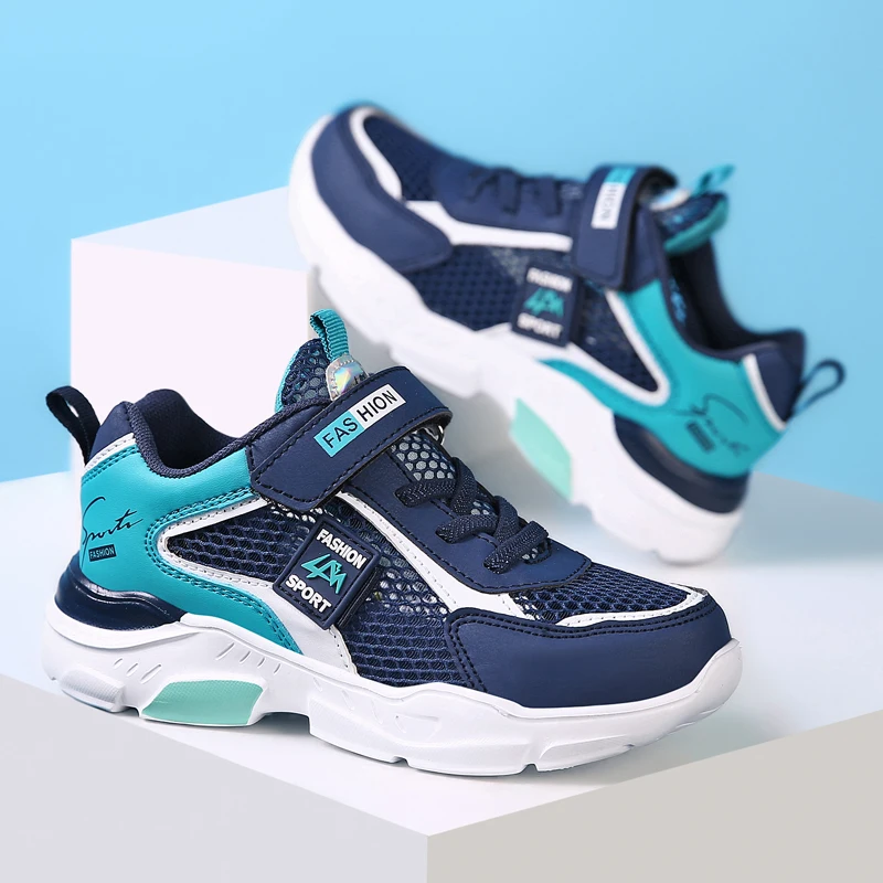 Summer Single Net Breathable Boys Sport Shoes Children Sneakers Rubber Leisure Trainers Casual Kids Sneakers