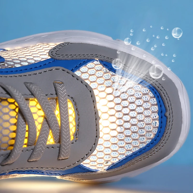 Summer Single Net Breathable Boys Sport Shoes Children Sneakers Rubber Leisure Trainers Casual Kids Sneakers