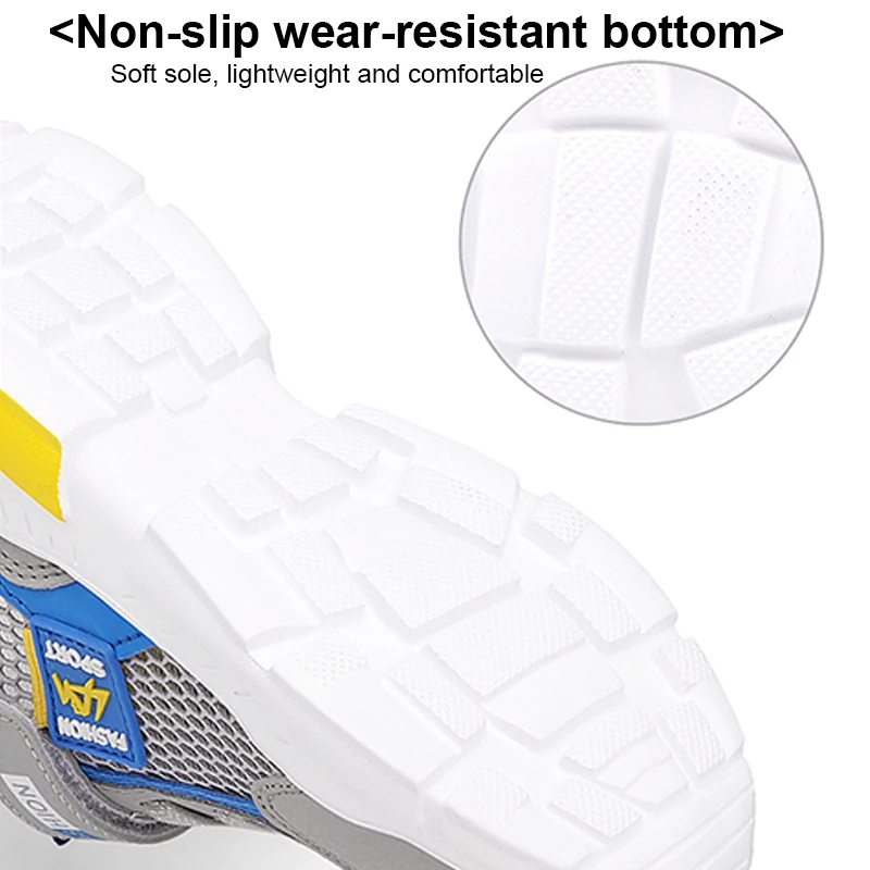 Summer Single Net Breathable Boys Sport Shoes Children Sneakers Rubber Leisure Trainers Casual Kids Sneakers