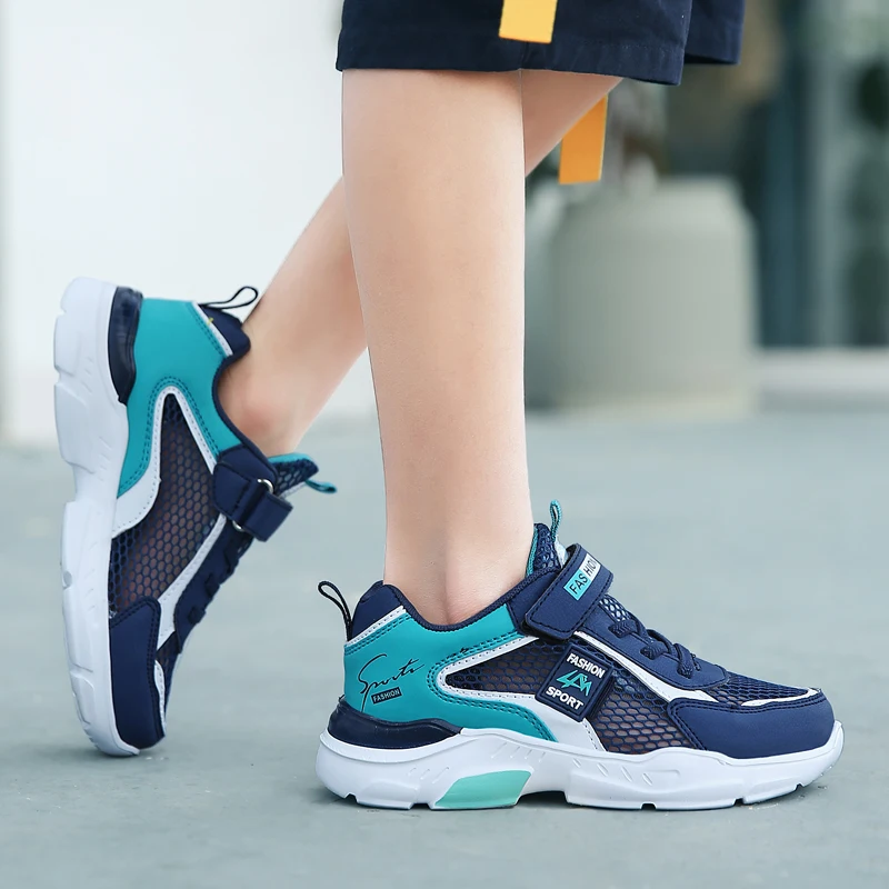 Summer Single Net Breathable Boys Sport Shoes Children Sneakers Rubber Leisure Trainers Casual Kids Sneakers