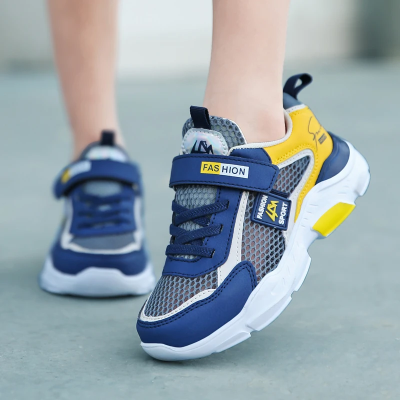 Summer Single Net Breathable Boys Sport Shoes Children Sneakers Rubber Leisure Trainers Casual Kids Sneakers