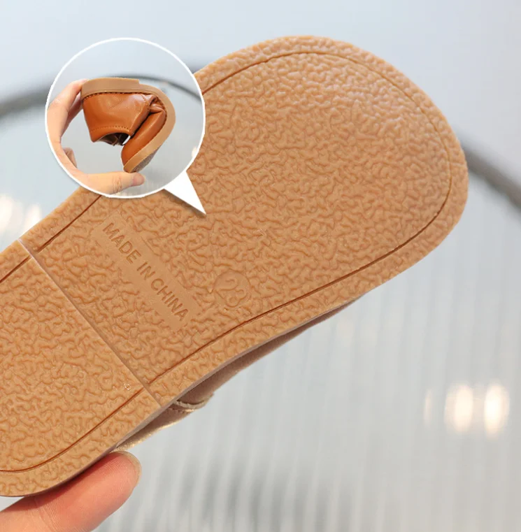 Kids T Strap Leather Shoes Girls Princess Shoes Boys Breathable Flats Mary Janes Black Brown Child Baby Toddlers Spring Autumn