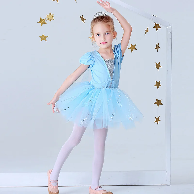 Girl Ballet Dancing Dress Party Fancy Sequined TUTU Dress Princess Girl Clothes Baby Girl Stage Shows Party Costumes