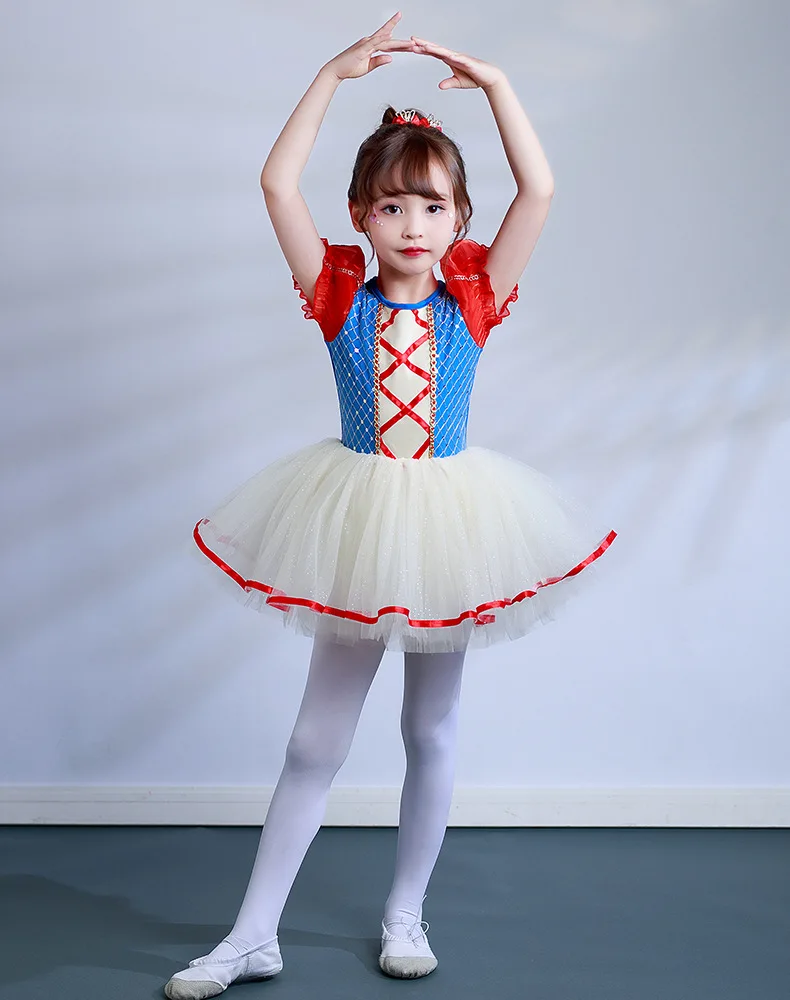 Girl Ballet Dancing Dress Party Fancy Sequined TUTU Dress Princess Girl Clothes Baby Girl Stage Shows Party Costumes