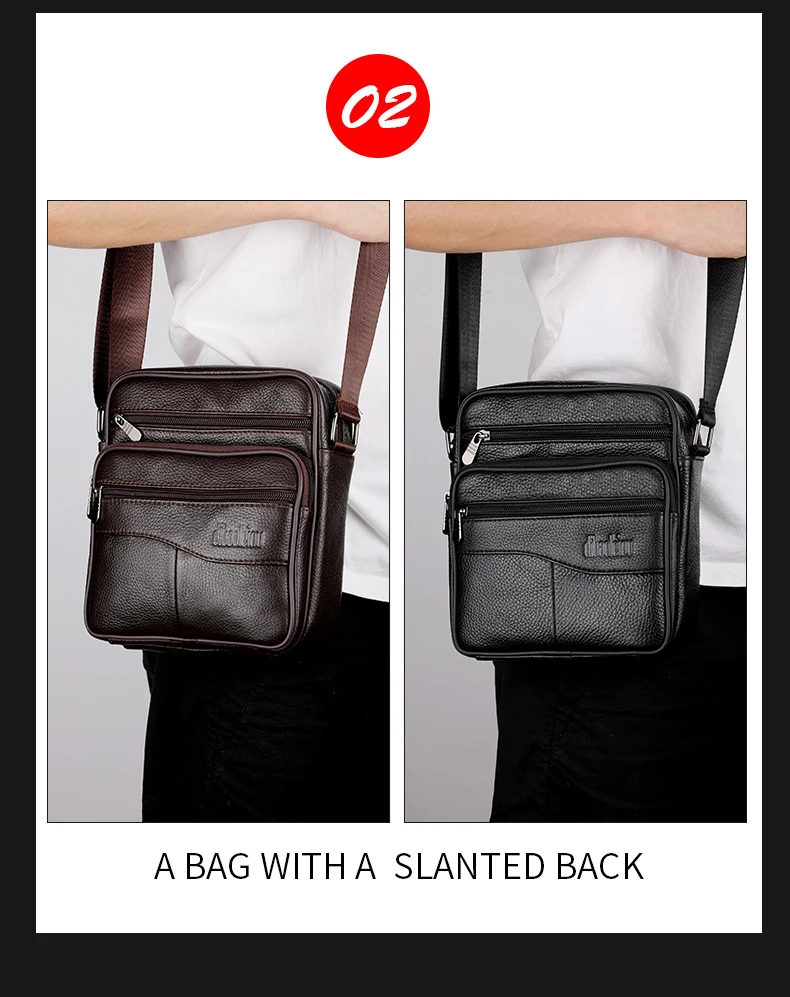 Men's Large Size Genuine Leather Shoulder Bags High Quality Tote Fashion Business Man Crossbody Messenger Bag Leather Bags