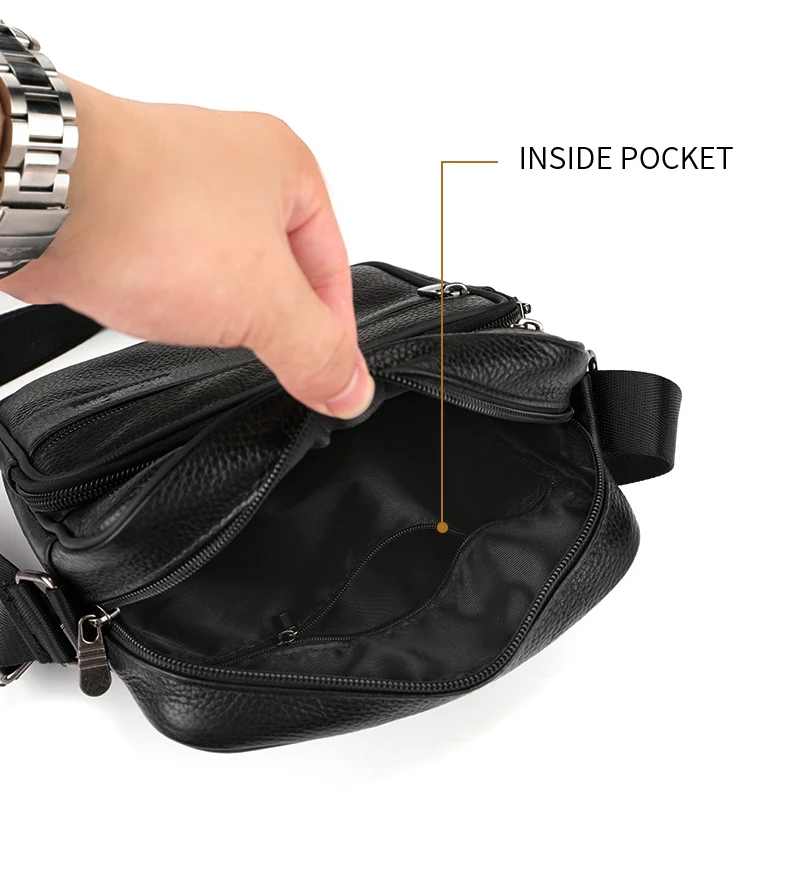 Men's Large Size Genuine Leather Shoulder Bags High Quality Tote Fashion Business Man Crossbody Messenger Bag Leather Bags