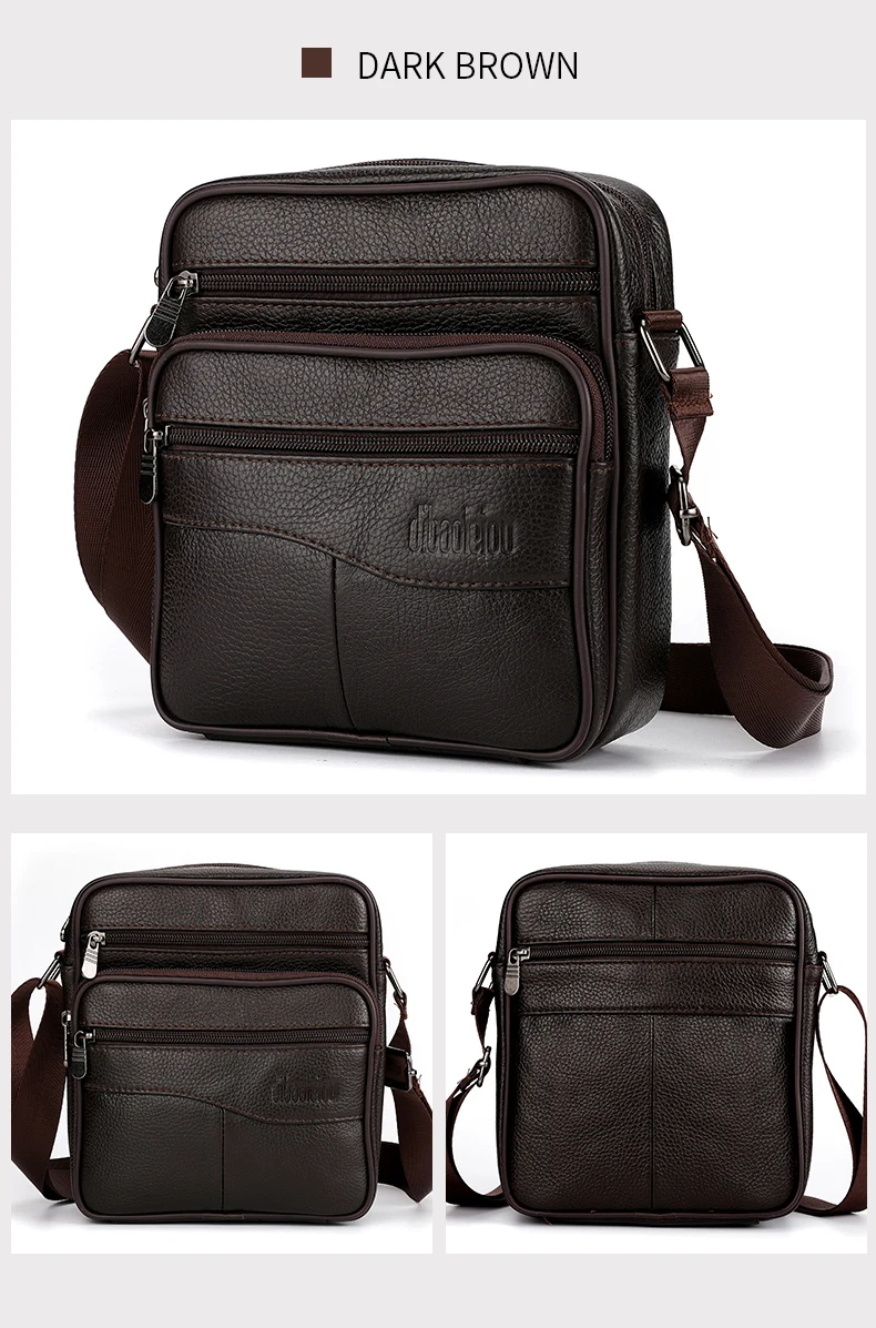 Men's Large Size Genuine Leather Shoulder Bags High Quality Tote Fashion Business Man Crossbody Messenger Bag Leather Bags