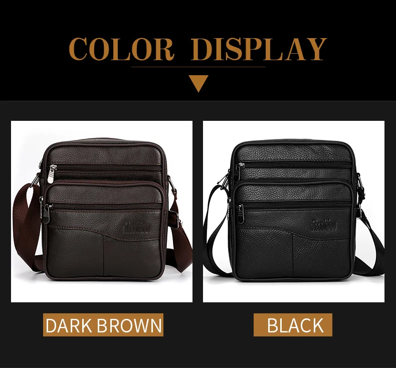 Men's Large Size Genuine Leather Shoulder Bags High Quality Tote Fashion Business Man Crossbody Messenger Bag Leather Bags
