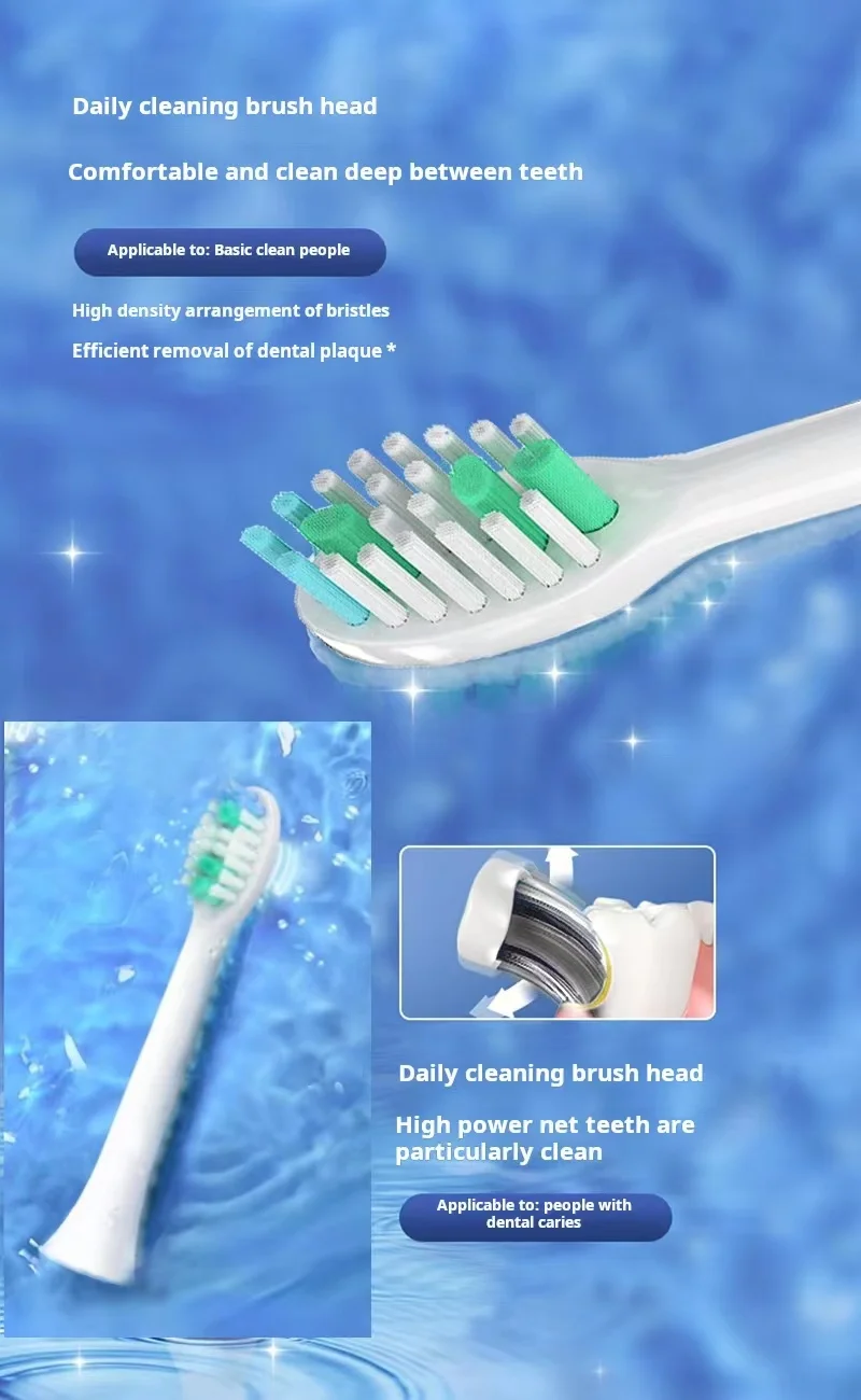 Sarmocare S100 S200 S300 S600 S700 S710 S800 S820 S900 S910 Toothbrush Heads Ultrasonic Sonic Electric Toothbrush Heads,2-16pcs