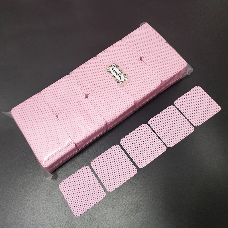 1000pcs Lint Free Nail Wipes Nail Polish Remover Pads Absorbent Soft Eyelash Extension Glue Cleaning Wipes Removal Manicure Tool