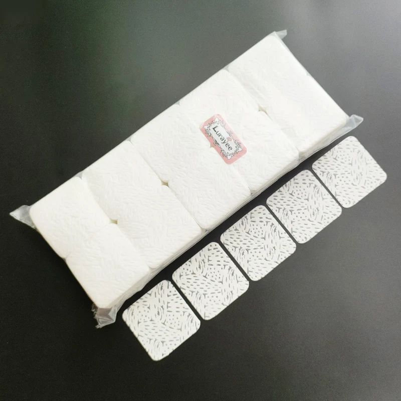 1000pcs Lint Free Nail Wipes Nail Polish Remover Pads Absorbent Soft Eyelash Extension Glue Cleaning Wipes Removal Manicure Tool