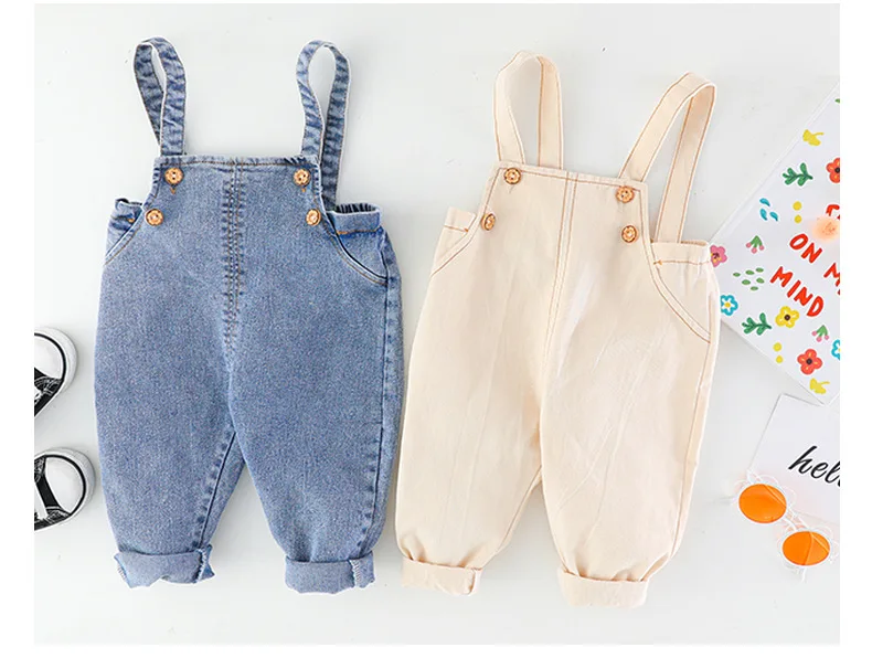 Spring newborn baby girls clothes outfit set floral shirt denim overalls suit for baby girl clothing 1 year infant birthday sets