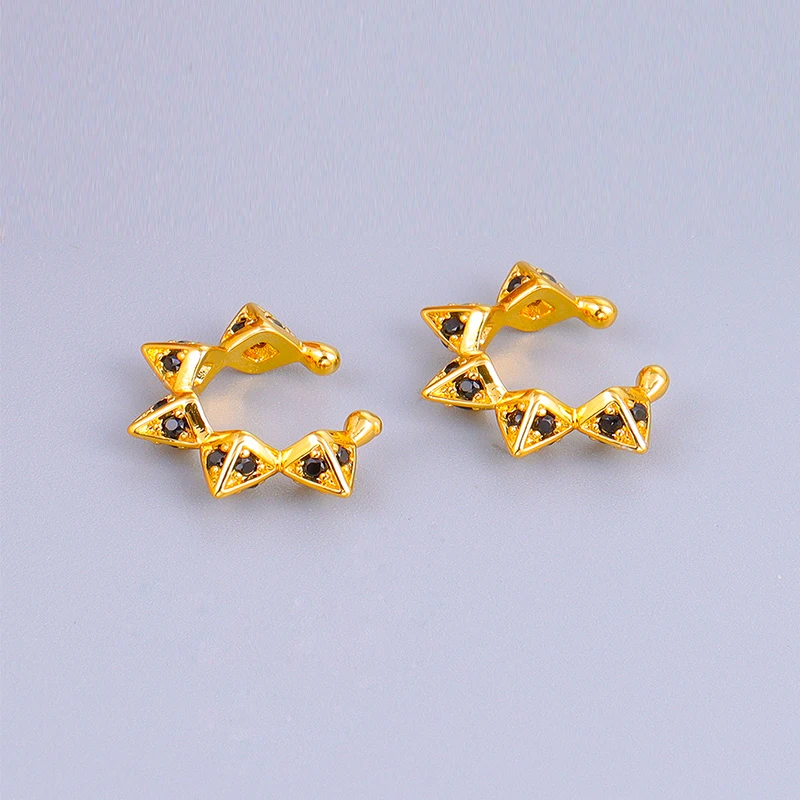 CRMYA Color Cubic Zirconia Hoop Earrings For Women Fashion Gold-color Piercing Women's Earrings Set 2023 Jewelry Wholesale