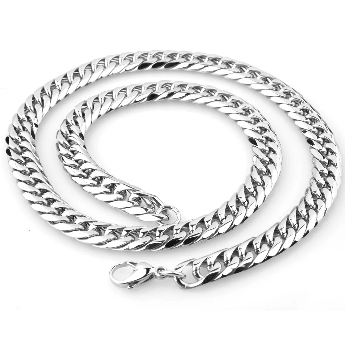 9/11/13/16/19/21MM Heavy Polished Men/Women Stainless Steel Silver/Gold Color Cuban Curb Link Chain Necklace Or Bracelet