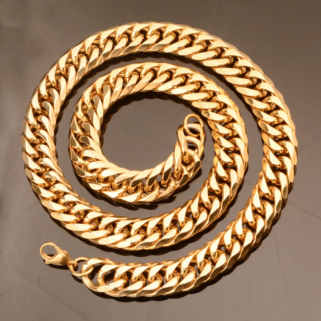 9/11/13/16/19/21MM Heavy Polished Men/Women Stainless Steel Silver/Gold Color Cuban Curb Link Chain Necklace Or Bracelet