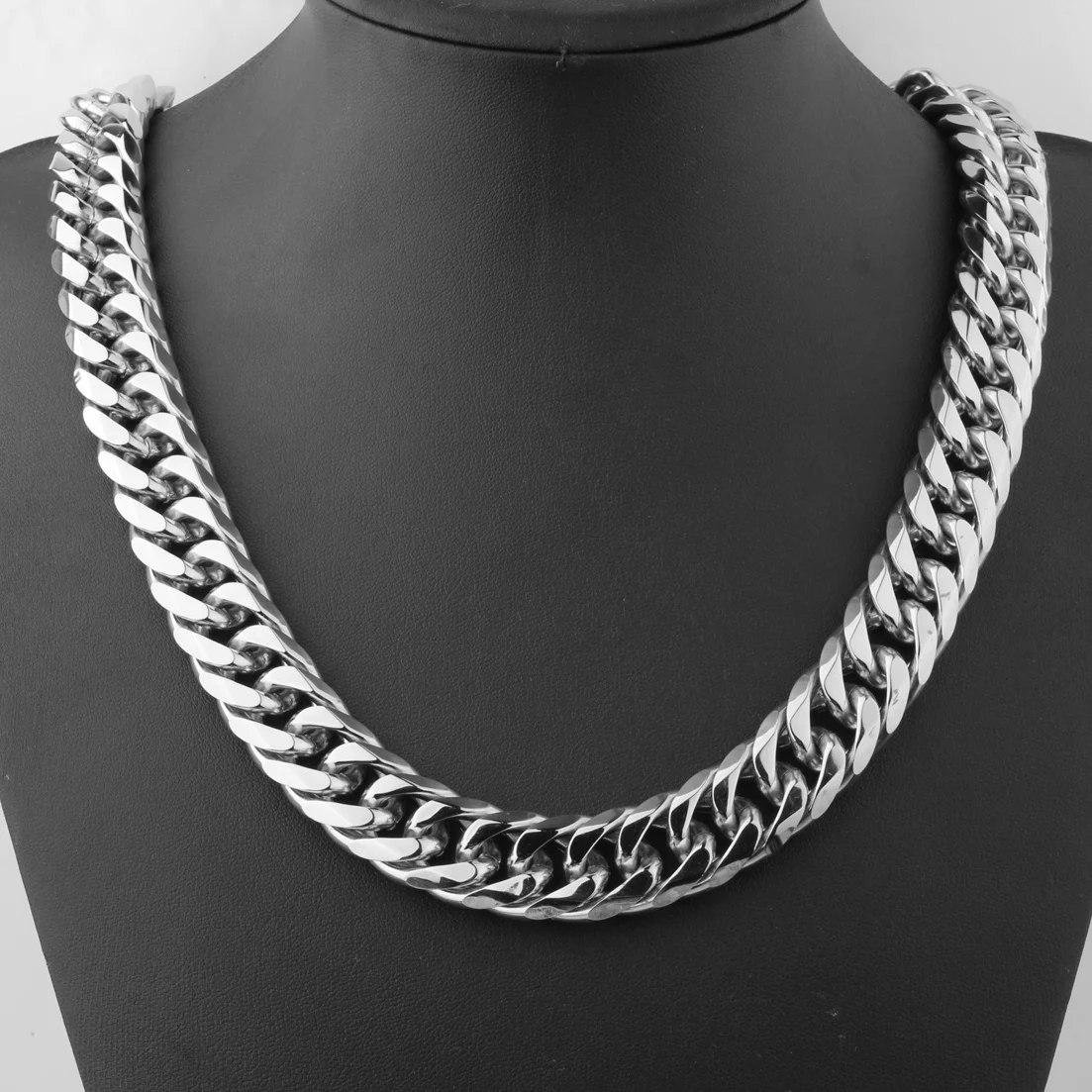 9/11/13/16/19/21MM Heavy Polished Men/Women Stainless Steel Silver/Gold Color Cuban Curb Link Chain Necklace Or Bracelet