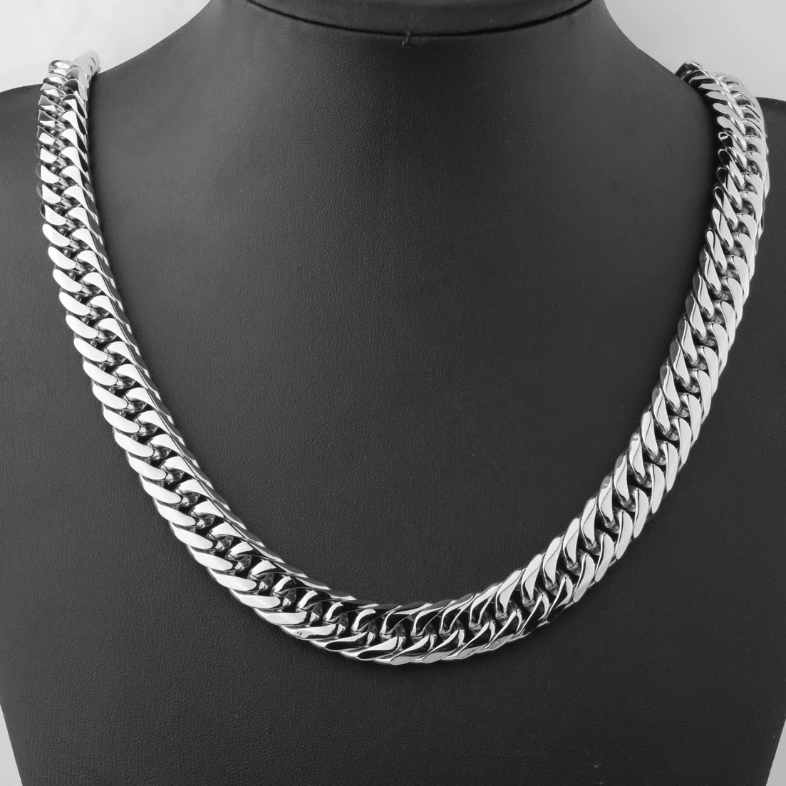 9/11/13/16/19/21MM Heavy Polished Men/Women Stainless Steel Silver/Gold Color Cuban Curb Link Chain Necklace Or Bracelet