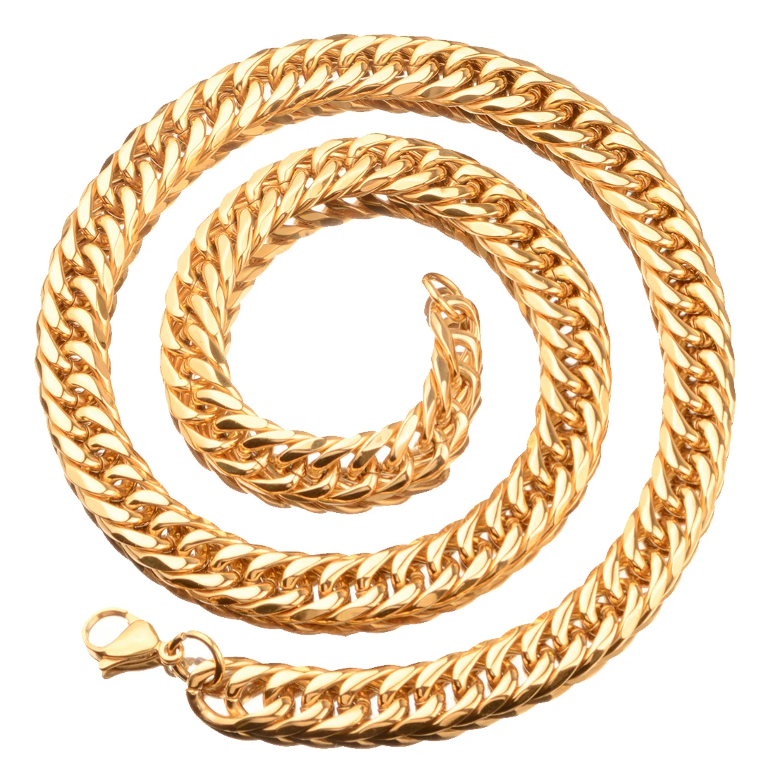 9/11/13/16/19/21MM Heavy Polished Men/Women Stainless Steel Silver/Gold Color Cuban Curb Link Chain Necklace Or Bracelet