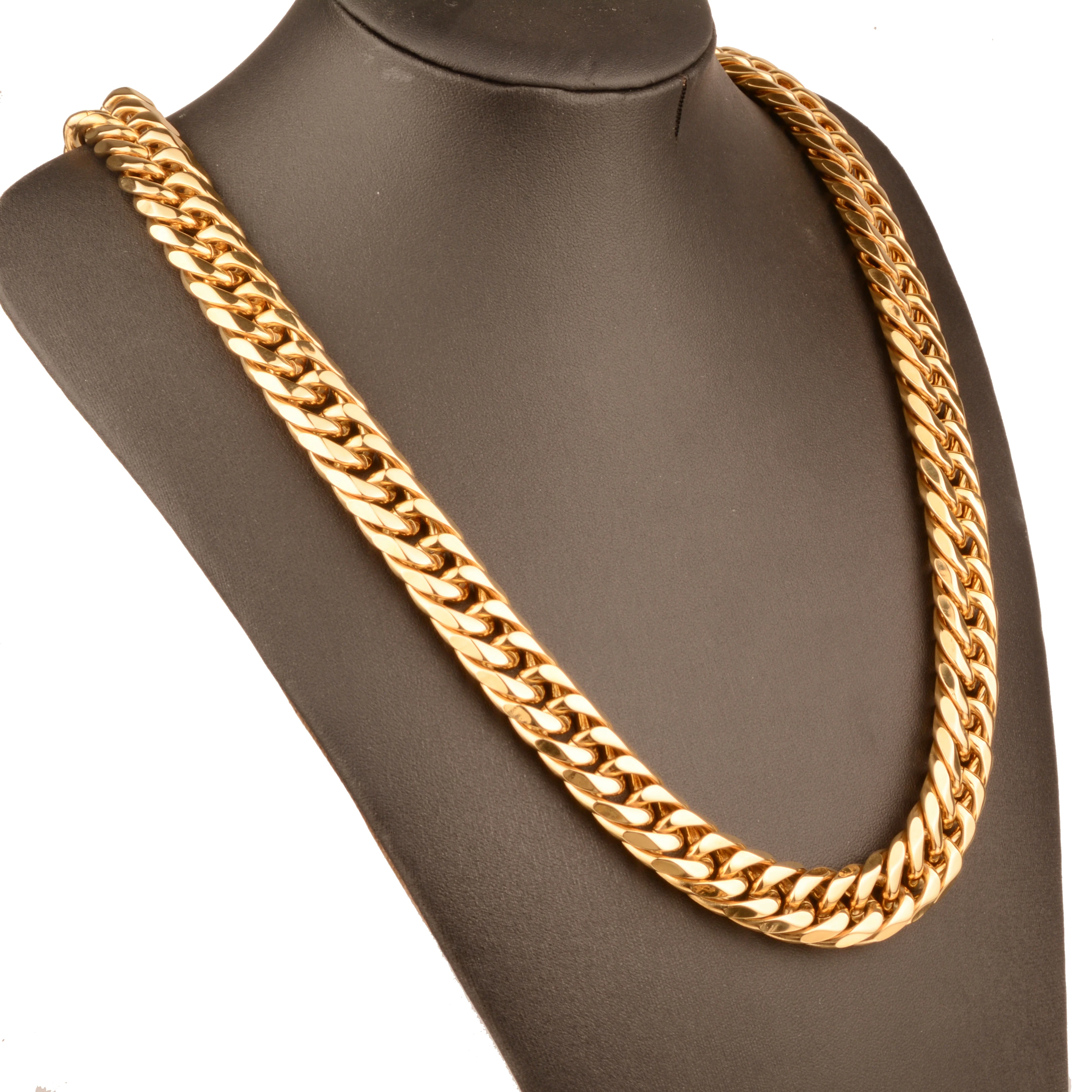 9/11/13/16/19/21MM Heavy Polished Men/Women Stainless Steel Silver/Gold Color Cuban Curb Link Chain Necklace Or Bracelet
