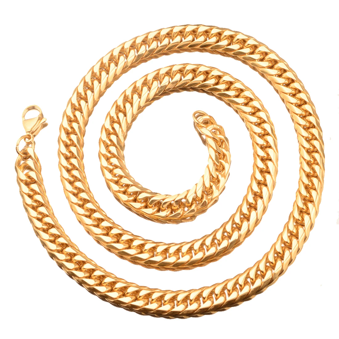 9/11/13/16/19/21MM Heavy Polished Men/Women Stainless Steel Silver/Gold Color Cuban Curb Link Chain Necklace Or Bracelet