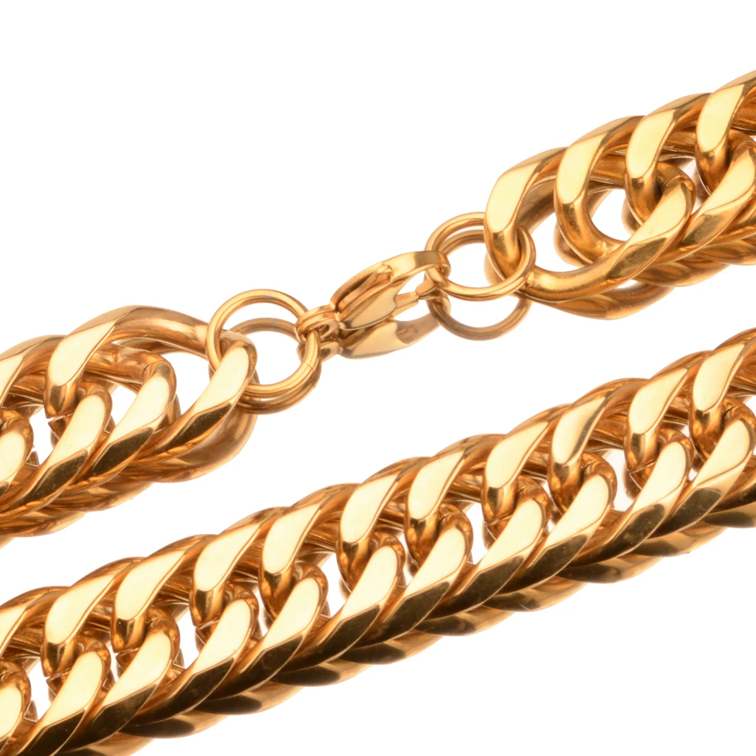 9/11/13/16/19/21MM Heavy Polished Men/Women Stainless Steel Silver/Gold Color Cuban Curb Link Chain Necklace Or Bracelet