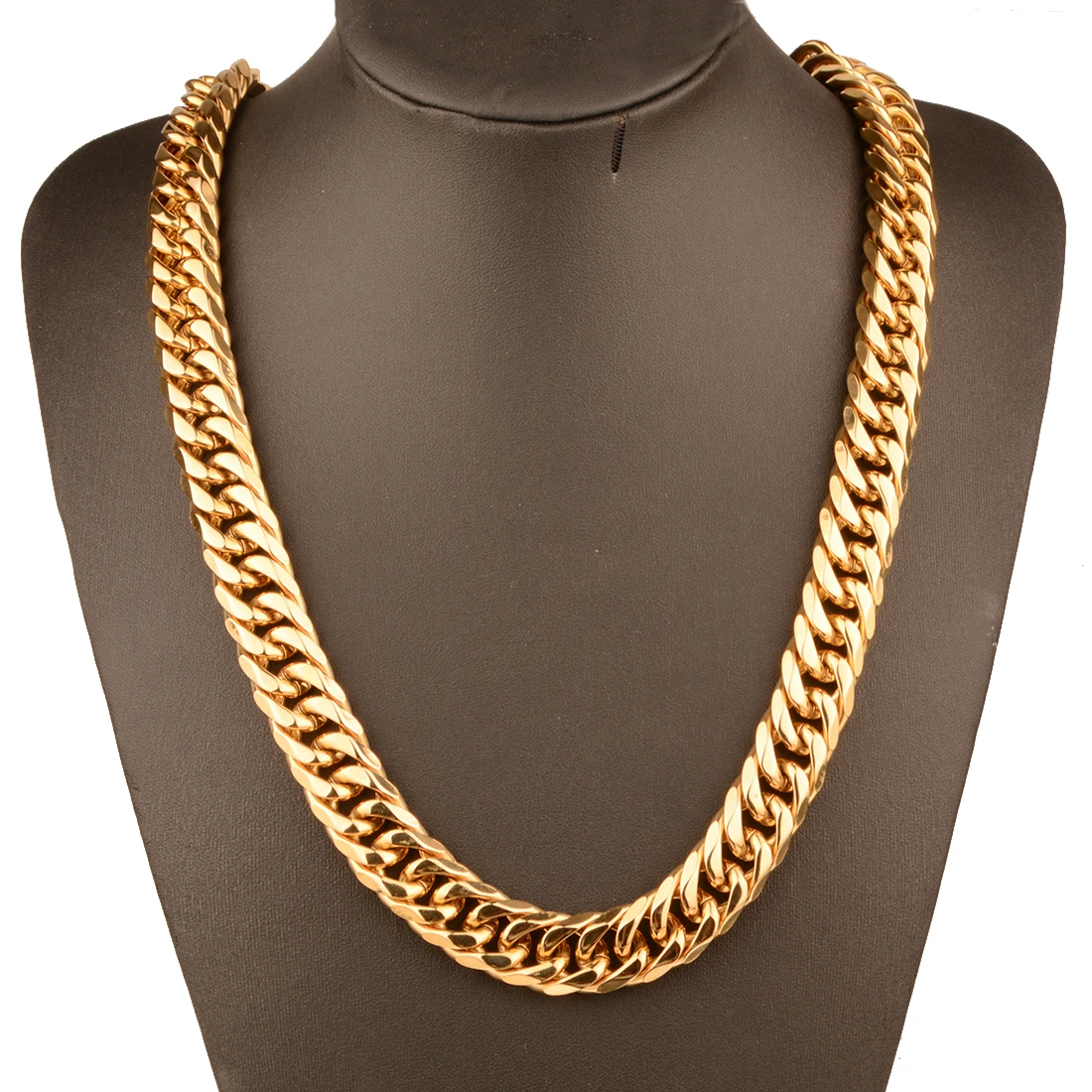 9/11/13/16/19/21MM Heavy Polished Men/Women Stainless Steel Silver/Gold Color Cuban Curb Link Chain Necklace Or Bracelet