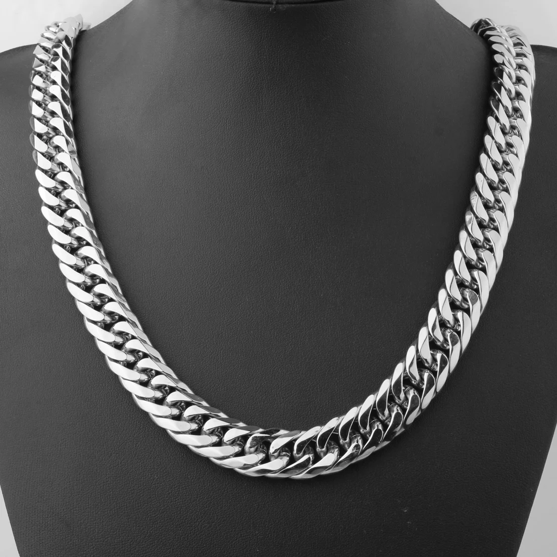 9/11/13/16/19/21MM Heavy Polished Men/Women Stainless Steel Silver/Gold Color Cuban Curb Link Chain Necklace Or Bracelet