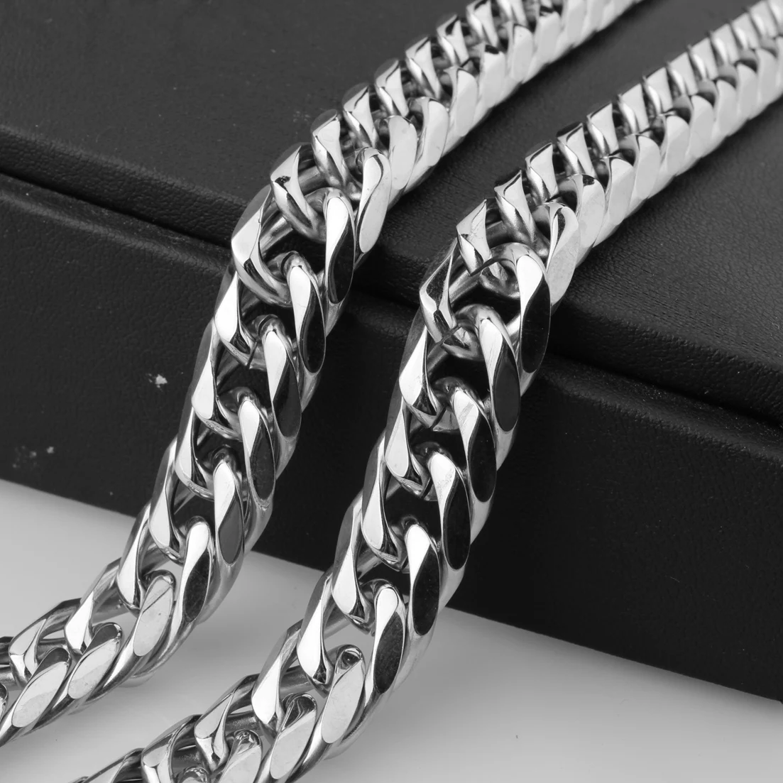9/11/13/16/19/21MM Heavy Polished Men/Women Stainless Steel Silver/Gold Color Cuban Curb Link Chain Necklace Or Bracelet