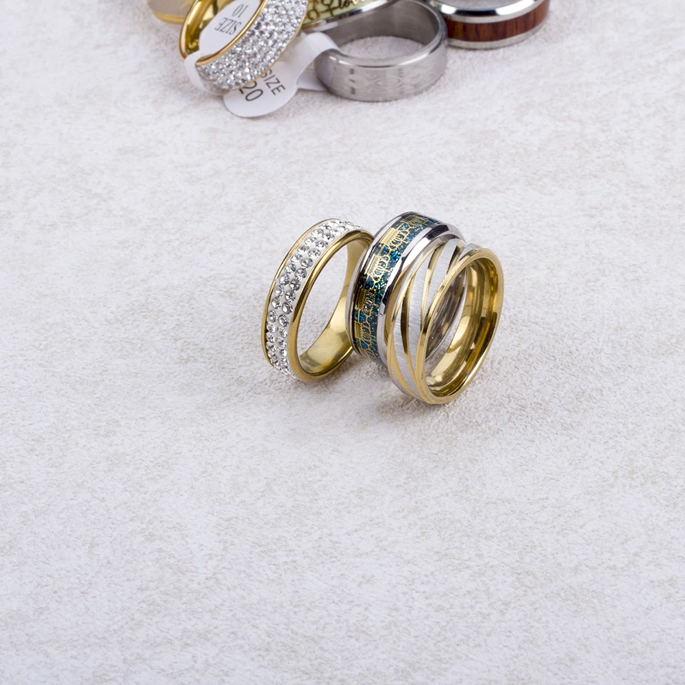 20 Pcs/lot High Quality Stainless Steel Rings for Men Women Fashion Jewelry Mix Styles Party Gifts Wholesale Jewelry