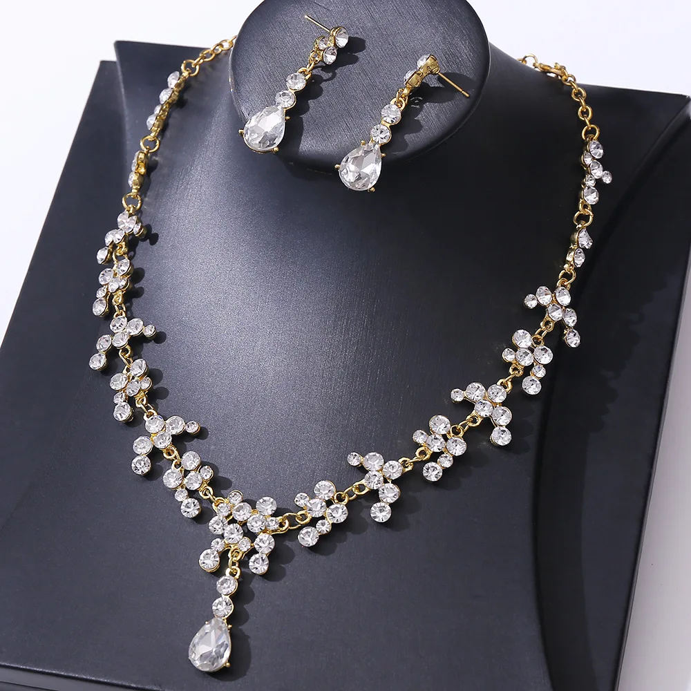 DIEZI New Baroque Korean Gold Color Crown Hair Accessories Luxury Crystal Tiara For Women Wedding Headdress Bridal Hair Jewelry