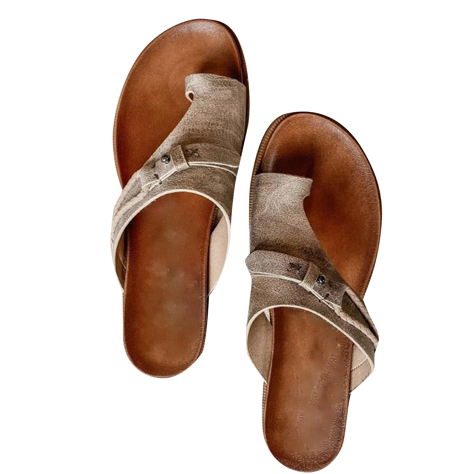 Womens Orthotics Sandals Comfort Premium Casual Flat Sandal For Summer Outdoor Hiking Walking Beach Shoes