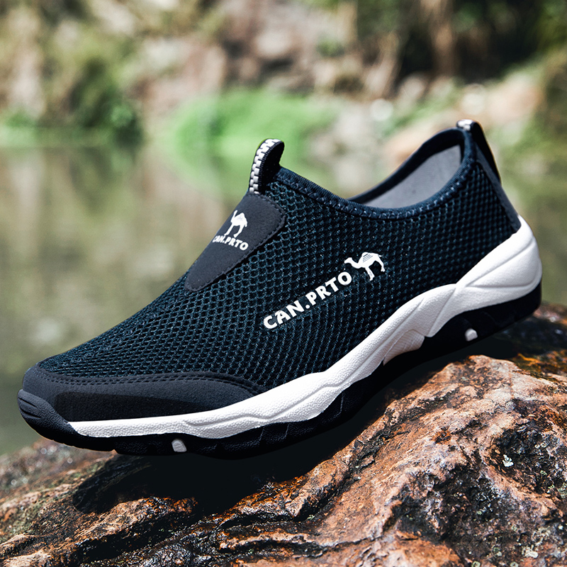 Men Casual Shoes Fashion Summer Shoes Mesh outdoor Breathable Slip-on Flats Men Sneakers Comfortable Water Loafers Zapatillas