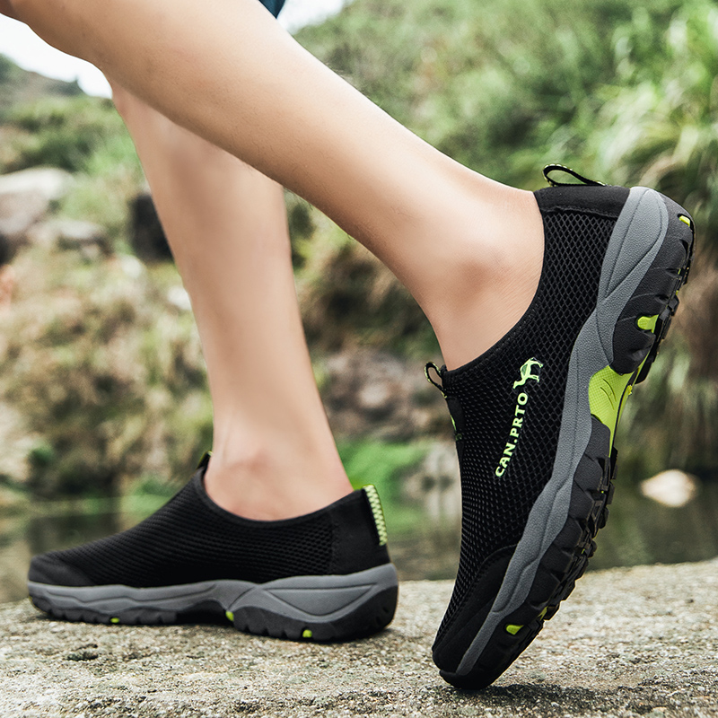 Men Casual Shoes Fashion Summer Shoes Mesh outdoor Breathable Slip-on Flats Men Sneakers Comfortable Water Loafers Zapatillas
