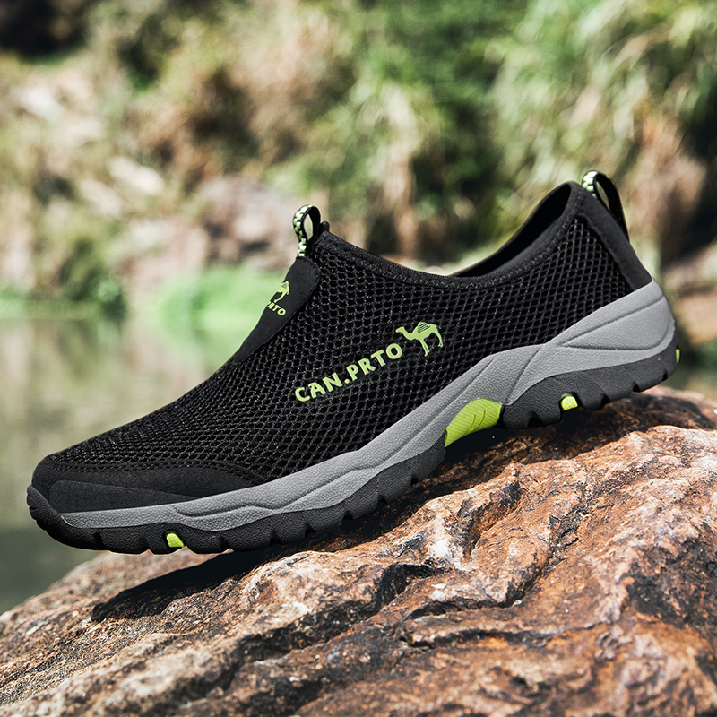 Men Casual Shoes Fashion Summer Shoes Mesh outdoor Breathable Slip-on Flats Men Sneakers Comfortable Water Loafers Zapatillas