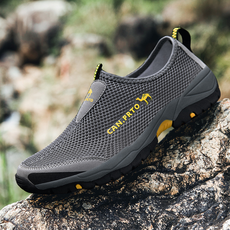 Men Casual Shoes Fashion Summer Shoes Mesh outdoor Breathable Slip-on Flats Men Sneakers Comfortable Water Loafers Zapatillas