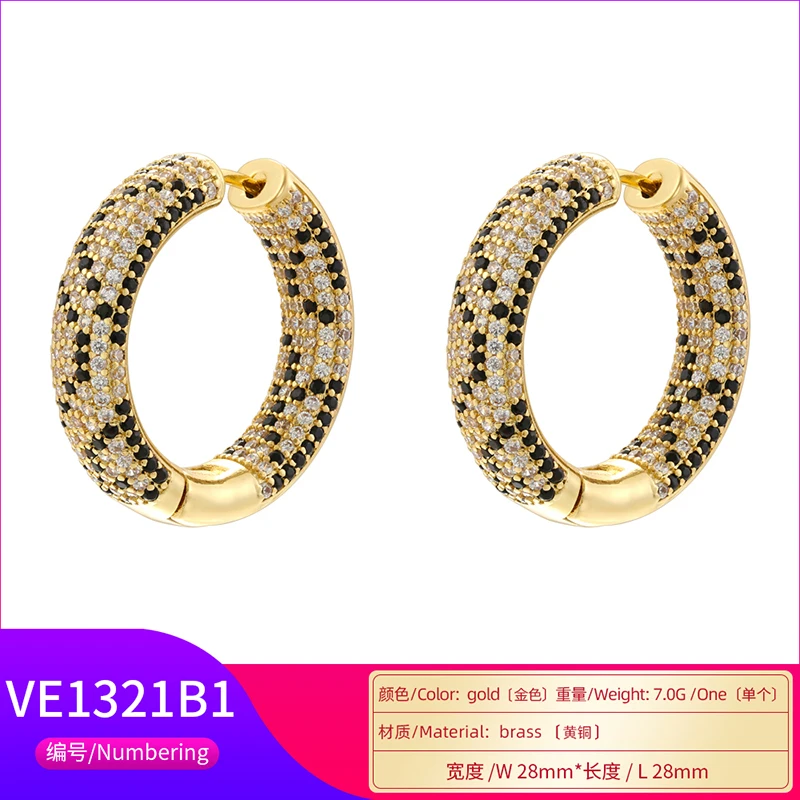 Earrings/Studs with Zirconia and Snake Motifs Atmospheric and Glamorous Earrings for Women: VE1321-VE1324