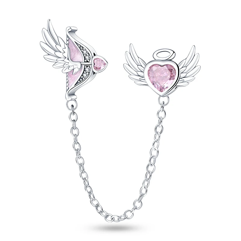2024 New Hot Genuine 925 Sterling Silver Star Moon Sunflower Safety Chain Spacer Bead Charm for Brand Original Bracelet DIY