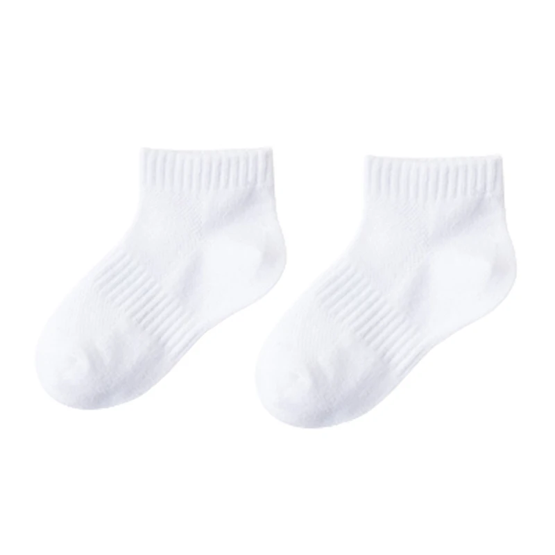 Summer White Mesh Children Cotton Socks Boys Girls Sports Socks Spring Baby Skin-friendly Cotton Socks 5Pairs