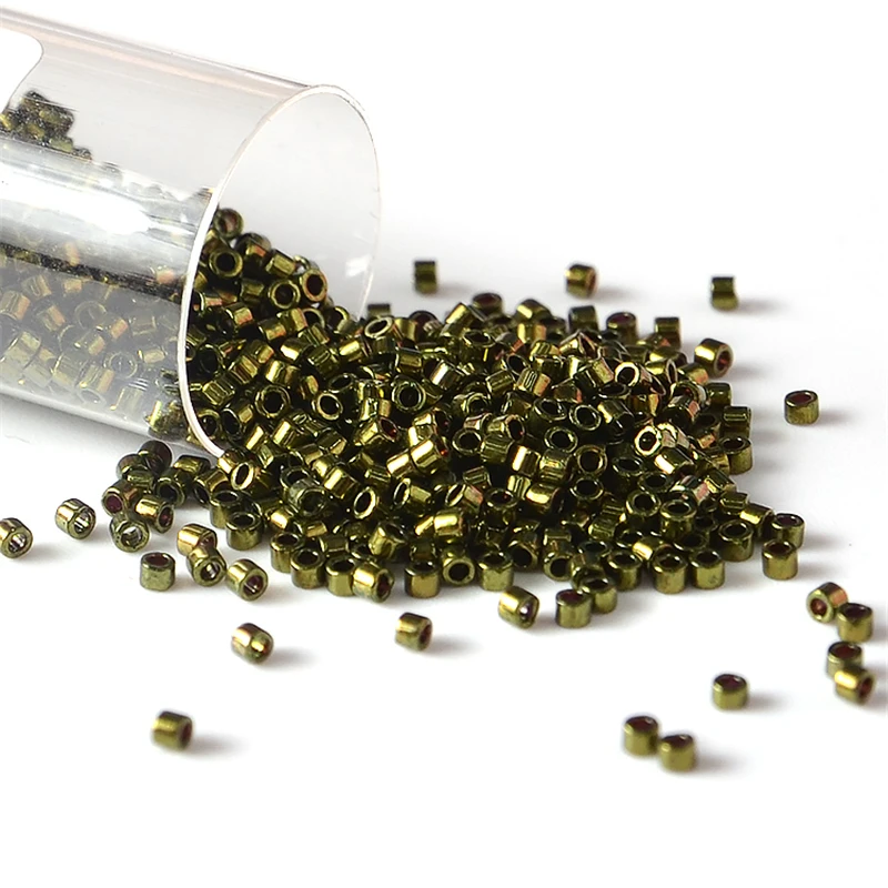 10g/Tube Miyuki Delica Glass Japanes Beads Metalic Seed Beads Round Spacer For DIY Handmade Jewelry Making
