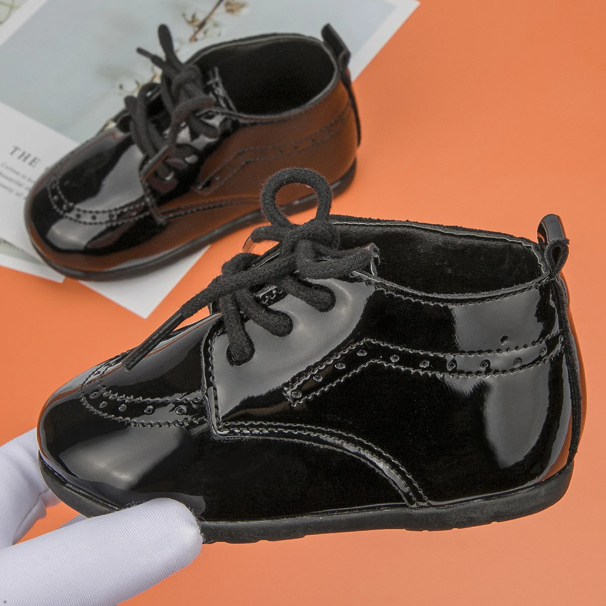 Baby Retro Leather Shoes Boy Girl Shoes Toddler Rubber Sole Anti-slip First Walkers Newborn Infant Moccasins Baby Crib Shoes