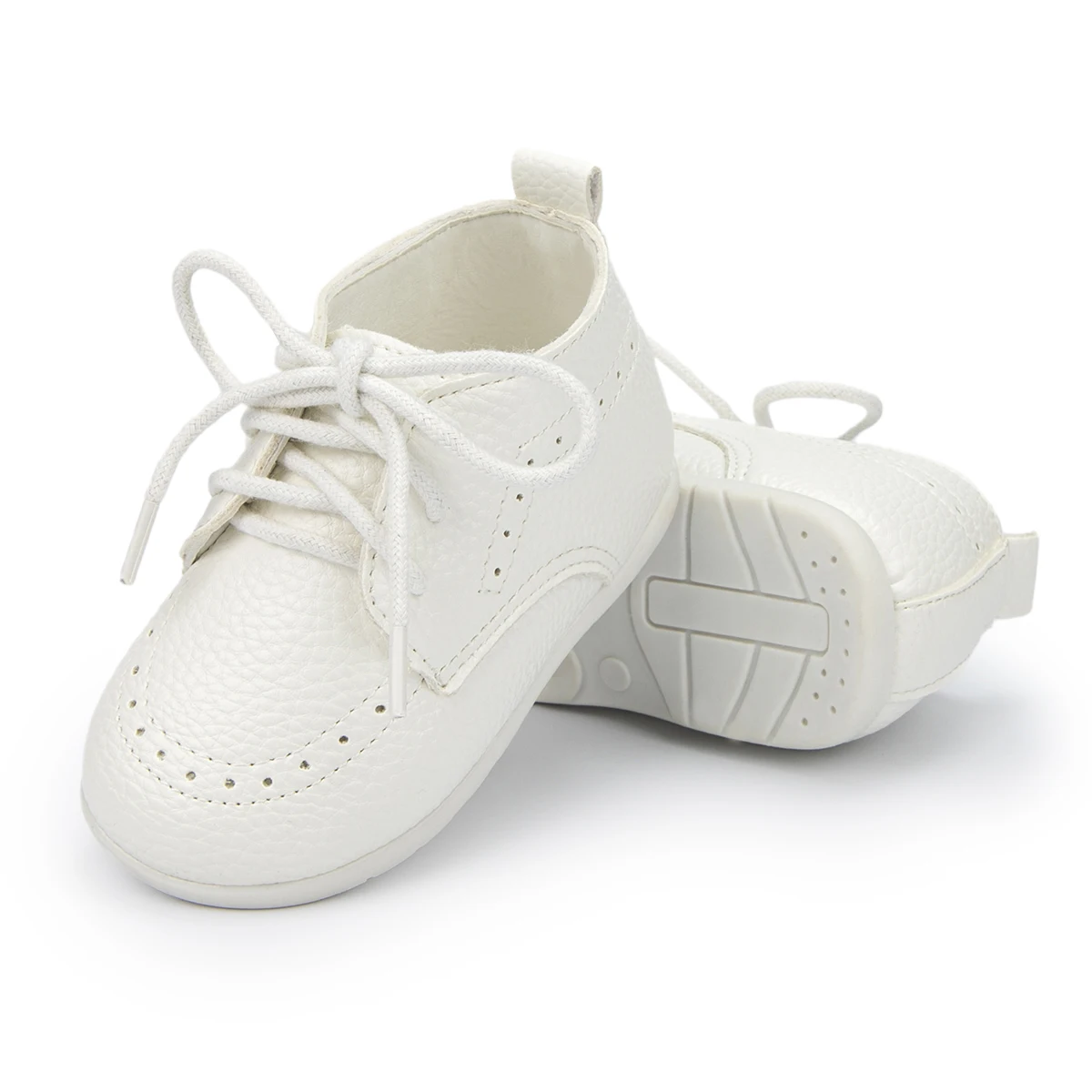 Baby Retro Leather Shoes Boy Girl Shoes Toddler Rubber Sole Anti-slip First Walkers Newborn Infant Moccasins Baby Crib Shoes