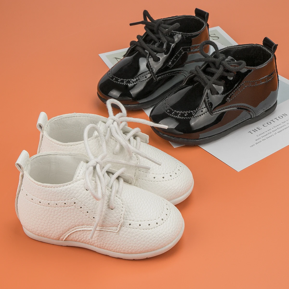 Baby Retro Leather Shoes Boy Girl Shoes Toddler Rubber Sole Anti-slip First Walkers Newborn Infant Moccasins Baby Crib Shoes