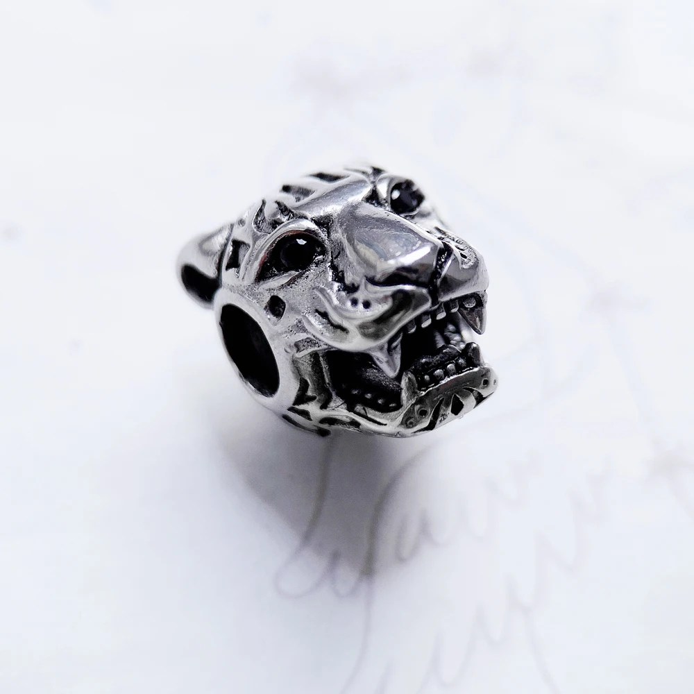 Expressive Tiger Bead Europe Strength 2022 Summer Accessories 925 Sterling Silver Charm For Jewelry Making Women Men