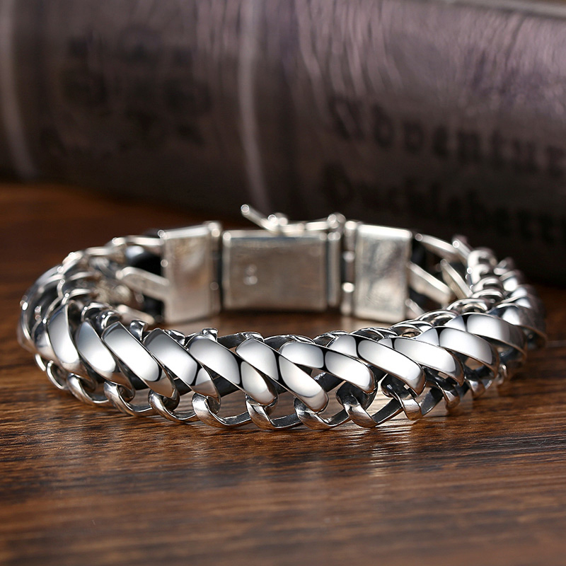HX Handmade Bracelet Men's Japanese Korean Version Personality Retro Dominant Fashion Europe and America Simple Trend