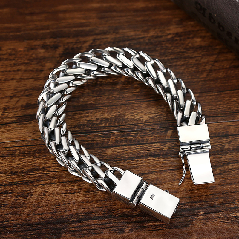 HX Handmade Bracelet Men's Japanese Korean Version Personality Retro Dominant Fashion Europe and America Simple Trend