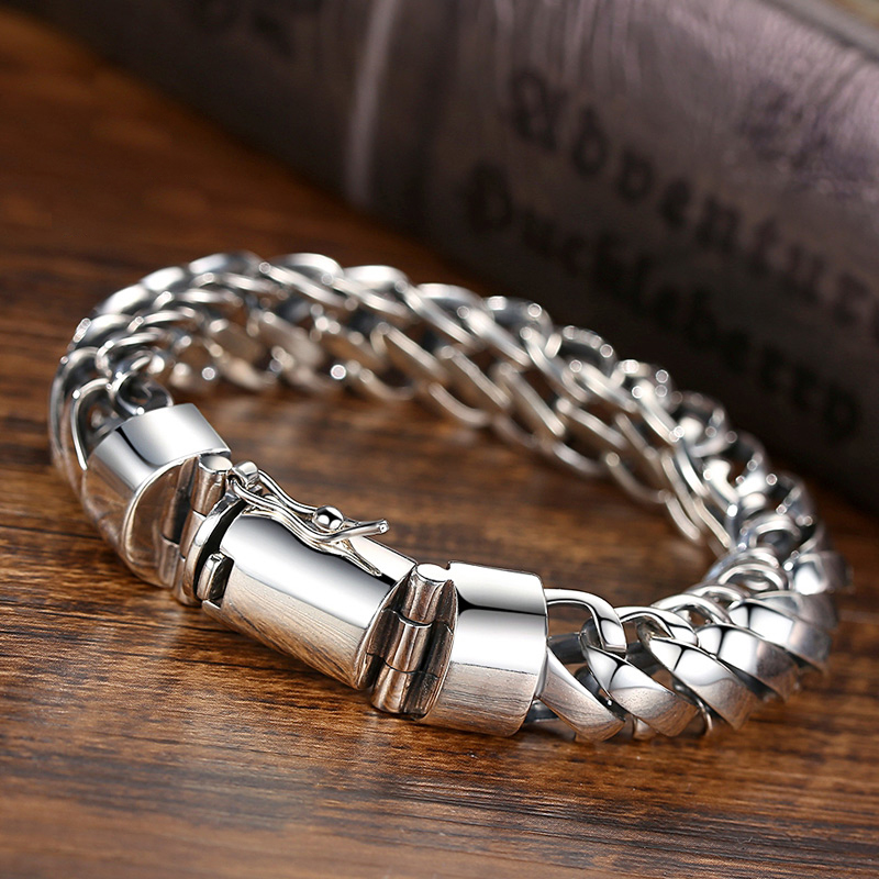 HX Handmade Bracelet Men's Japanese Korean Version Personality Retro Dominant Fashion Europe and America Simple Trend