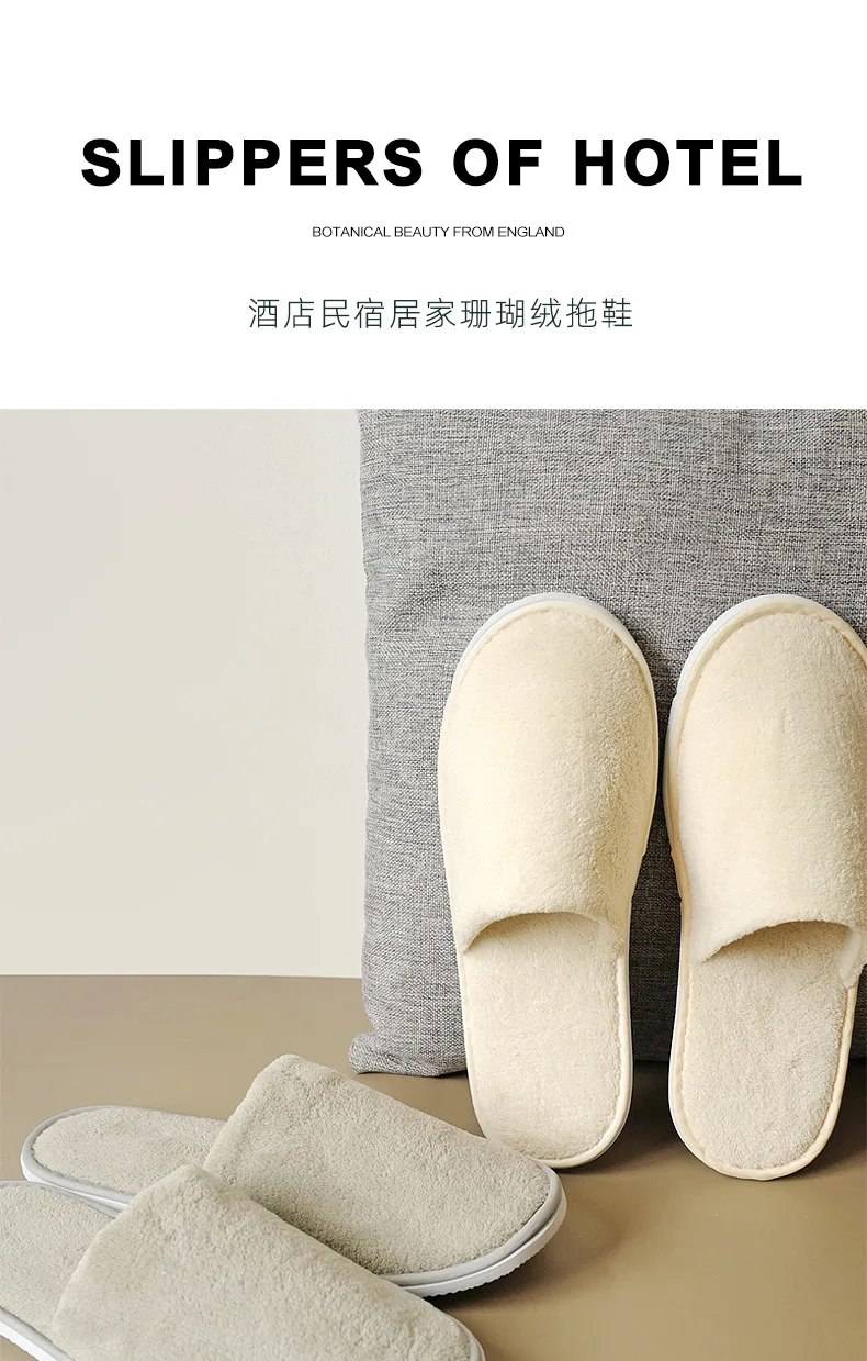 5Pairs/Lot Winter Cotton Slippers Men Women Hotel Disposable Slides Home Travel Sandals Hospitality Footwear One Size on Sale
