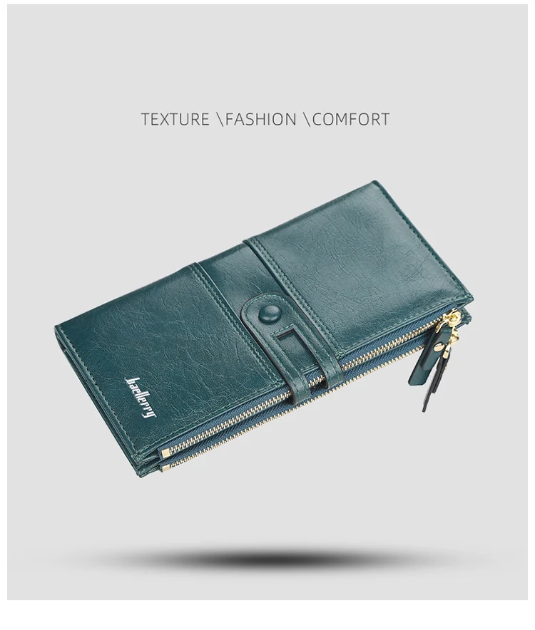 2023 Women Wallets Fashion Long PU Leather Top Quality Card Holder Classic Female Purse Zipper Brand Wallet For Women