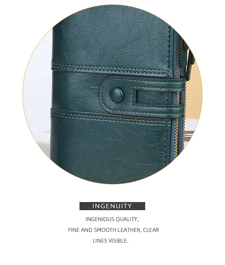 2023 Women Wallets Fashion Long PU Leather Top Quality Card Holder Classic Female Purse Zipper Brand Wallet For Women