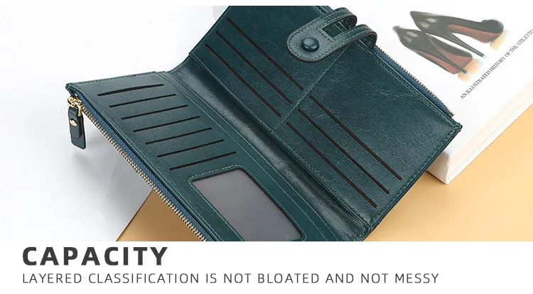 2023 Women Wallets Fashion Long PU Leather Top Quality Card Holder Classic Female Purse Zipper Brand Wallet For Women